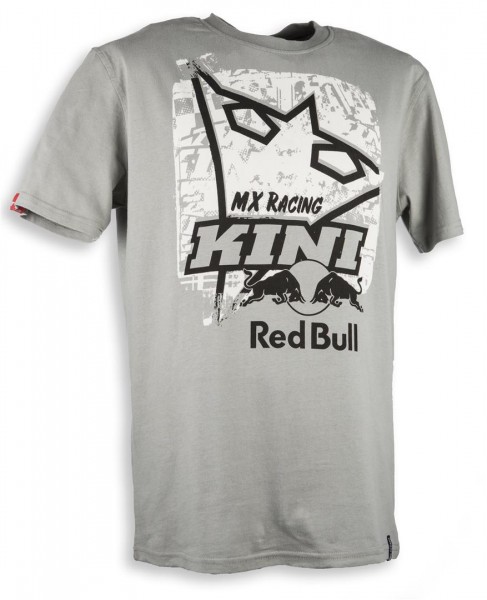 KINI Red Bull Square Tee Stone Größe Large